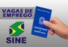 VAGAS NO SINE EM TRÊS E MAIO