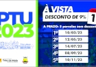 Pagamento de IPTU em cota única com desconto vence em 10 de março
