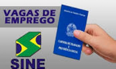 VAGAS NO SINE EM TRÊS E MAIO