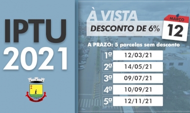CARNÊS DO IPTU 2021 COMEÇAM A SER DISTRIBUÍDOS EM TRÊS DE MAIO