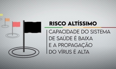 Bandeira preta em todo o Estado a partir de amanhã