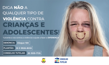 Conselho Tutelar faz campanha para incentivar denúncias de violência
