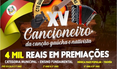Abertas as inscrições para o XV Cancioneiro Gaúcho e Nativista de Alegria