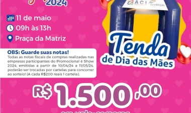 Primeira Tenda da Sorte do promocional 2024 ocorre amanhã