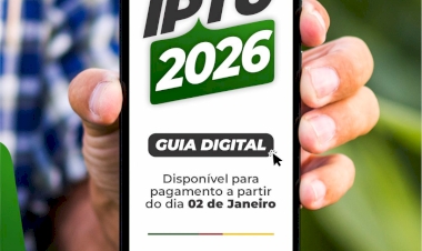 GUIA DIGITAL DO IPTU 2026 PODE SER LIQUIDADA A PARTIR DE 2 DE JANEIRO