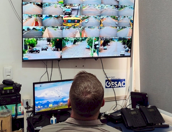 Três de Maio conclui duplicação do sistema de monitoramento eletrônico