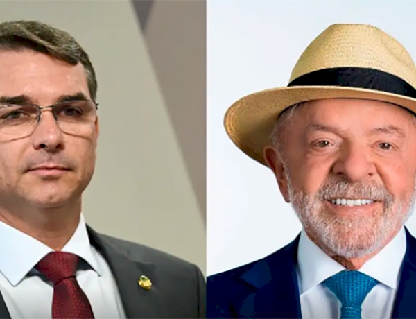 Flávio Bolsonaro sai na frente  de Lula no primeiro turno
