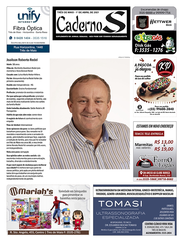Caderno S 1 de abril de 2021