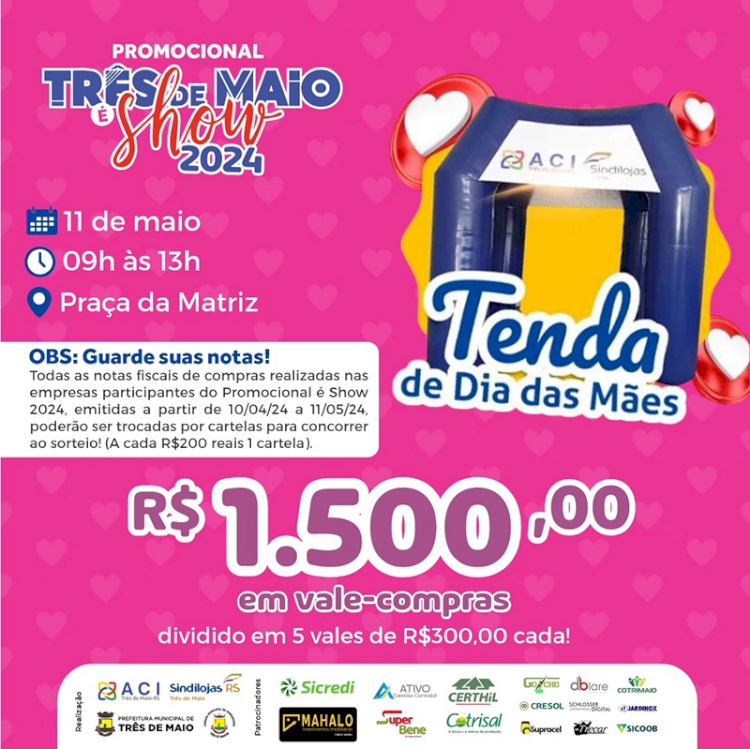 Primeira Tenda da Sorte do promocional 2024 ocorre amanhã