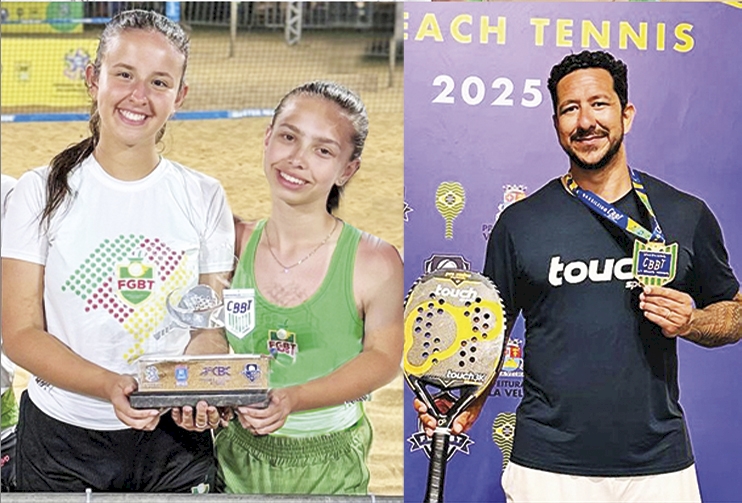 Atletas do Guaíra são campeões brasileiros de Beach Tennis