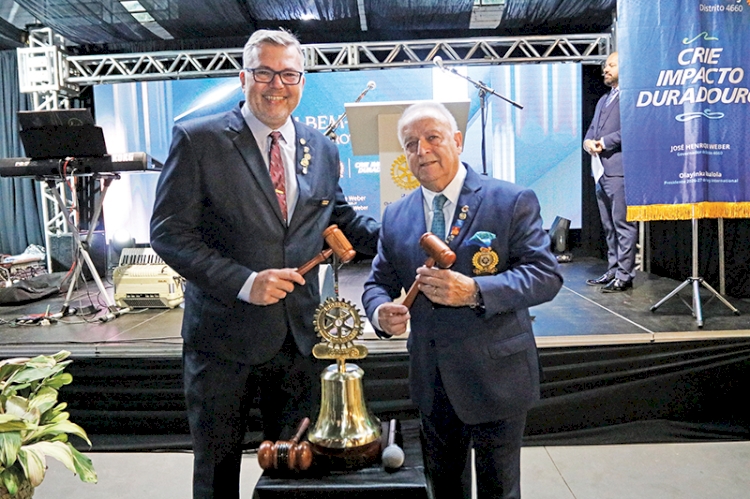José Henrique Weber assume a governadoria do Distrito 4660 do Rotary gestão 2026-2027