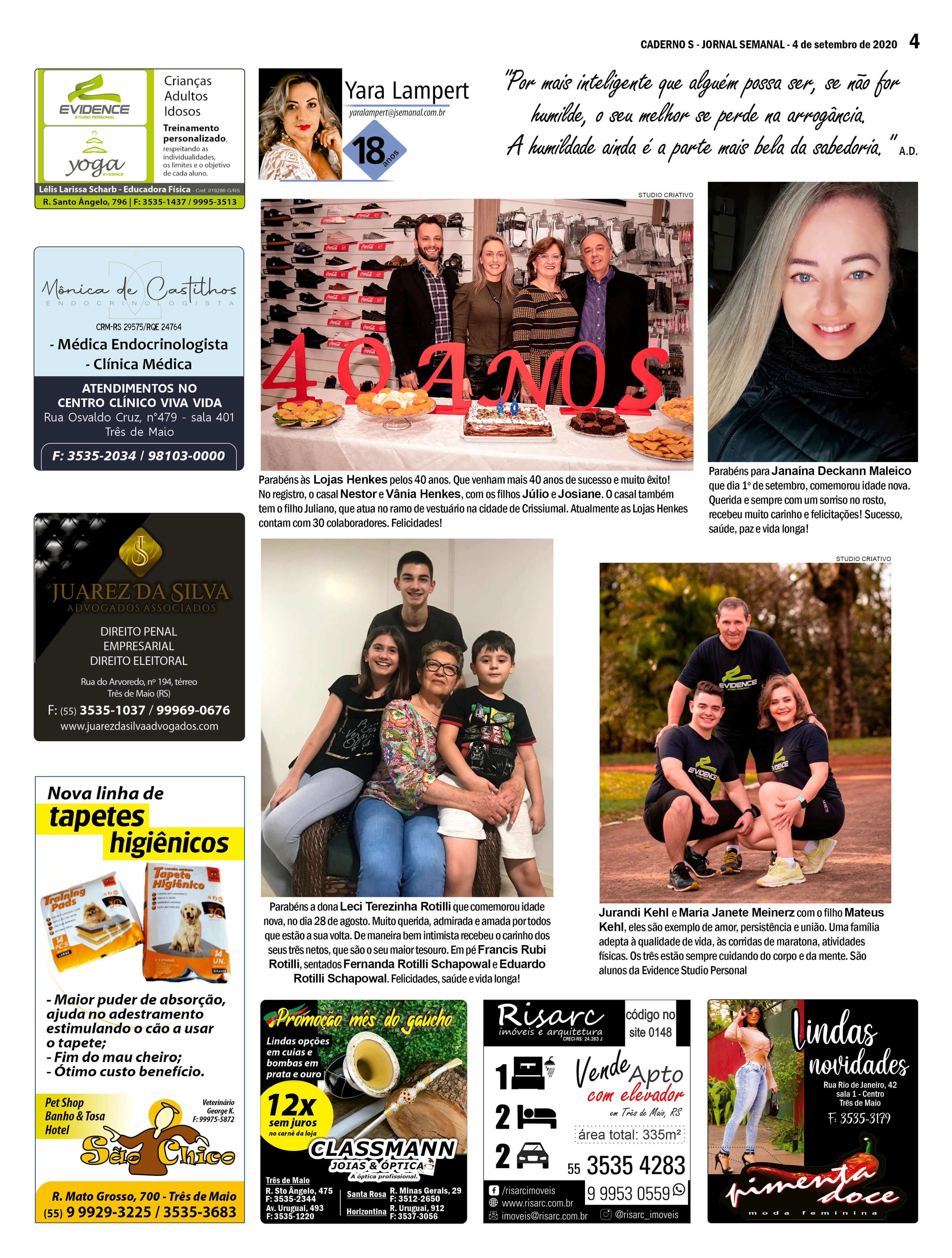 Edição 4 de setembro de 2020